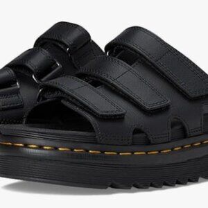 Dr. Martens Women's Raine Platform Slide Sandal Black Size 8 Womens